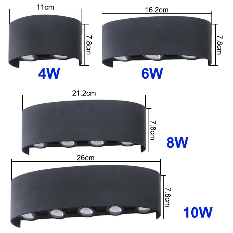 HavenGlow Waterproof Wall Light